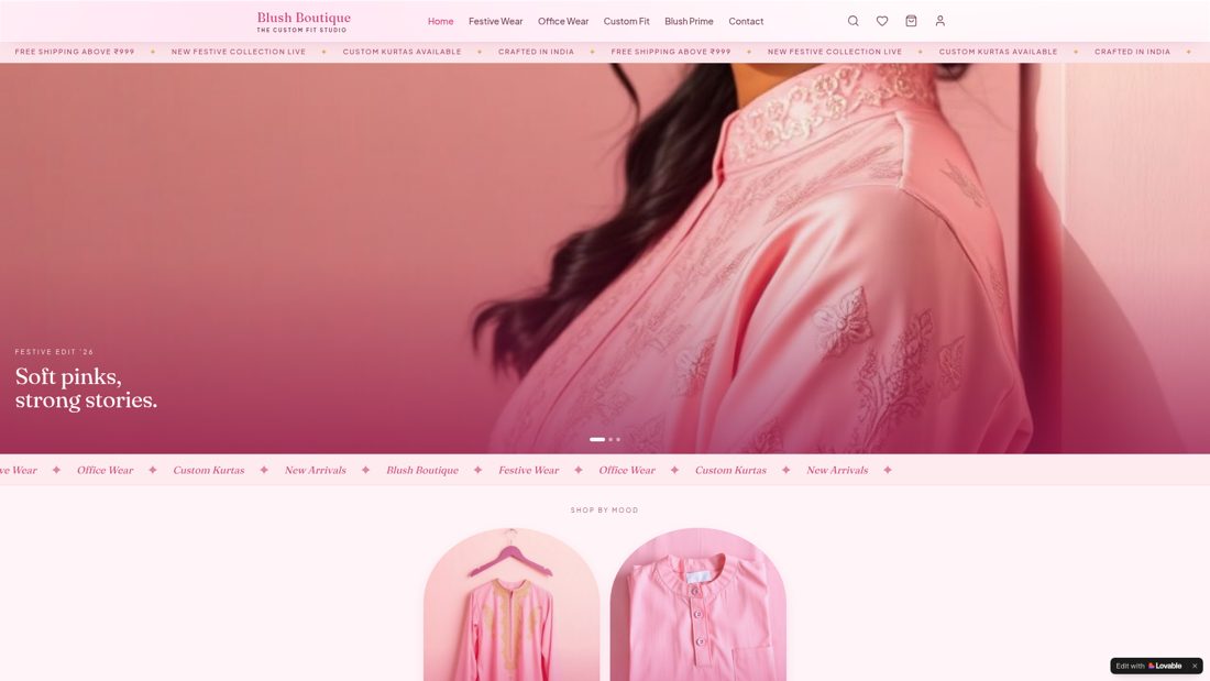 Rosy website built by JitterSystem